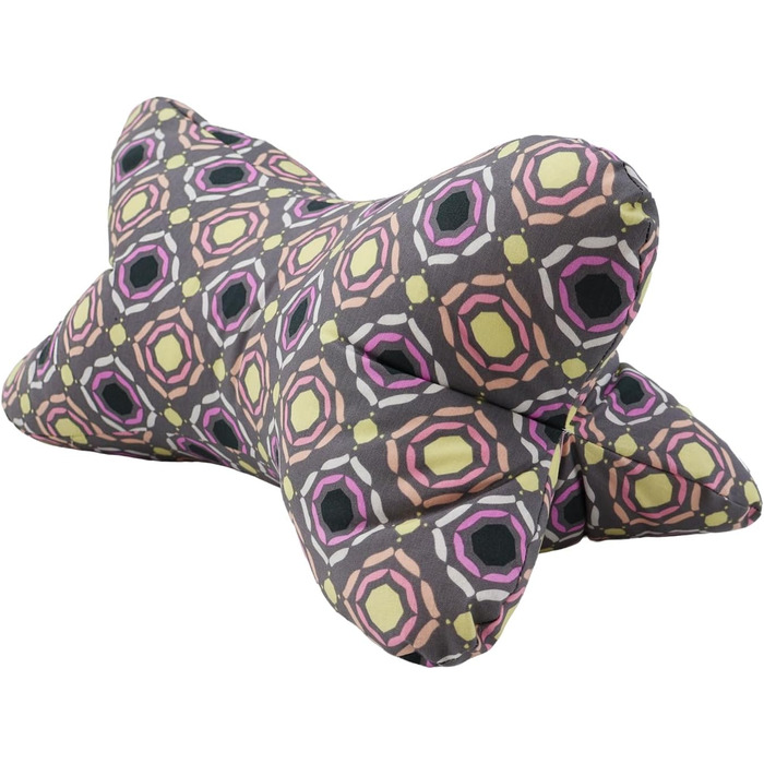 Велика подушка для читання, приблизно 44x23 см Подушка для шиї, яку можна використовувати як підставку для книги та як подушку для читання Можна прати при 60C, виготовлена з високоякісної дизайнерської тканини з принтом, 100 бавовна (бавовна, сіро-білий к