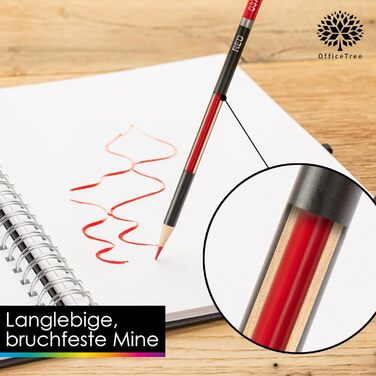 Набір кольорових олівців OfficeTree 72 - Професійні кольорові олівці для дорослих - На масляній основі, м&39які грифелі, висока пігментація, включає аксесуари - Набір олівців для художників - Олівці для малювання