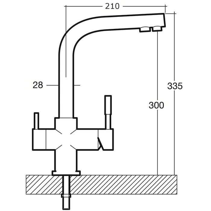 Система зворотного осмосу 800 GPD Perfect Water No. 1 Ultimate Plus PRO без бака, фільтр для води, зворотний осмос для питної води