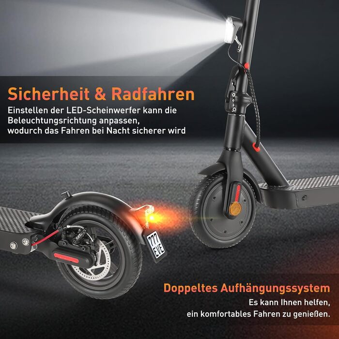 Електросамокат з дорожнім дозволом, дальність 30 км, 8,5-дюймові стільникові шини електросамокат світлодіодний індикатор навантаже