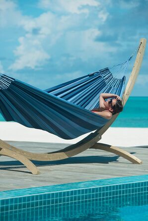 Класичний двомісний гамак на відкритому повітрі