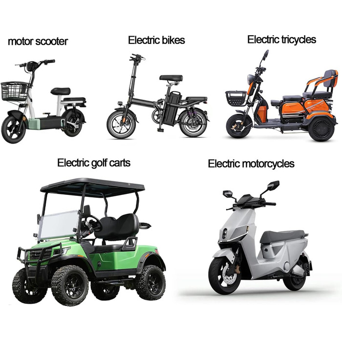 Акумулятор TGHY 60V 40Ah для електровелосипедів, літій-іонний акумулятор 72V 40Ah для електровелосипедів зі швидким зарядним пристроєм для електродвигунів велосипедів, мопедів та триколісних велосипедів потужністю 0-2900 Вт., 60v40ah