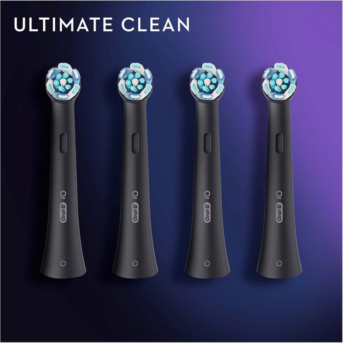 Наконечник щітки Oral-B iO Ultimate Clean Black Zeb, упаковка 4 шт. и Sc Black 4 шт. и (1 упаковка)