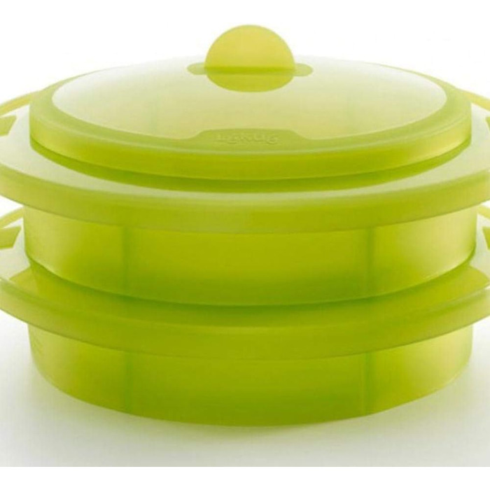 Ступінчаста насадка для відпарювача Lku, зелена, силіконова, 22 см 22x22x8 см, 2-