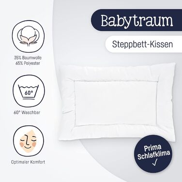 Подушка Julius Zllner Baby Dream, Thinsulate Lite Loft, Standard 100 від OEKO-TEX, розмір 40x60 см Подушка 40x60 см Baby Dream