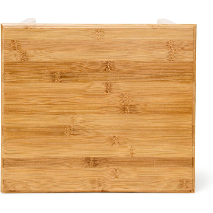 Приліжковий столик Relaxdays з бамбука з шухлядою В x Ш x Г приблизно 51,5 x 40,5 x 30,5 см. Приліжковий столик з міцної деревини, вузька тумбочка з шухлядою, невеликий столик з 2 полицями, натуральний колір, одинарний.