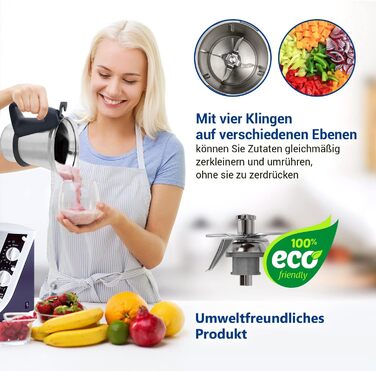 Ніж VIOKS до кухонного комбайна Vоrwerk Thermоmix ТM21 Ніж блендера з нержавіючої сталі SUS420 Thermоmix ТM 21 / Запчастини до кухонного комбайна Ніж ТМ 21