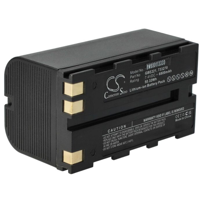 Акумулятор VHBW, сумісний з лазерним вимірювальним приладом GeoMax Zoom ZT80, ZT80, Zoom 80 (6800 мАг, 7,4 В, літій-іонний)