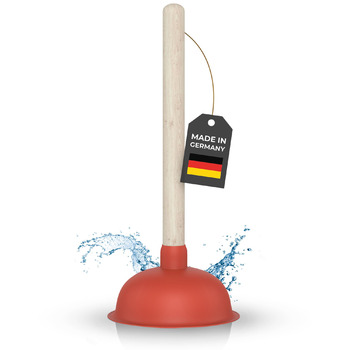 Вантуз для прочищення зливу - присоска 140 мм - надзвичайно сильне всмоктування та виготовлено в Німеччині