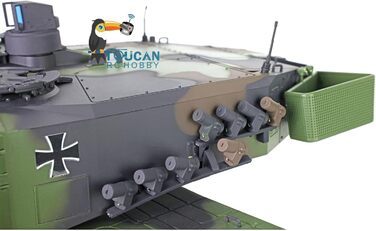 Радіокерований танк Leopard 2A6 RC 1/16, 2.4 GHz, з функцією стрільби (6 мм)