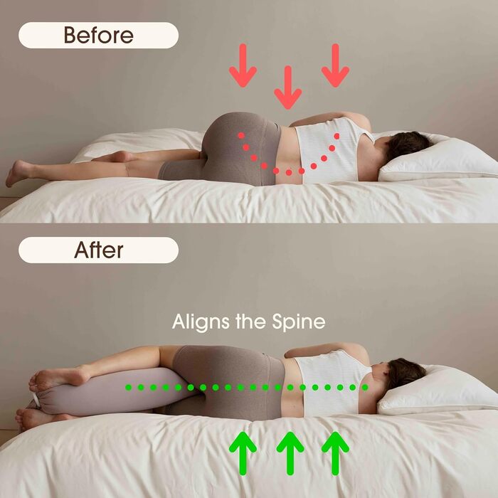 Подушка для вагітних bbhugme Pregnancy Pillow нагороджена подушка для вагітних та годування грудьми, а також подушка для підтримки всього тіла з наволочкою кольору пилу та рожевого