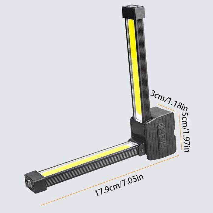 Ліхтарик для спортзалу адаптивне налаштування світла, портативний світильник для позування, складний, 7 рівнів, з регульованою яскравістю, водонепроникний, з гачком, ліхтарик для фітнесу, дому, кемпінгу, тренувань, бодібілдингу