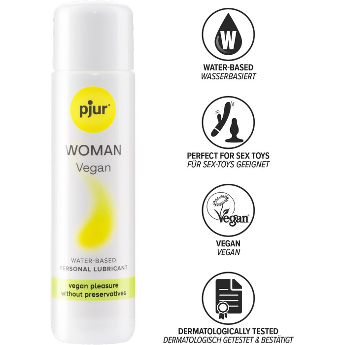 Водний гель-лубрикант pjur WOMAN Vegan, 100 мл