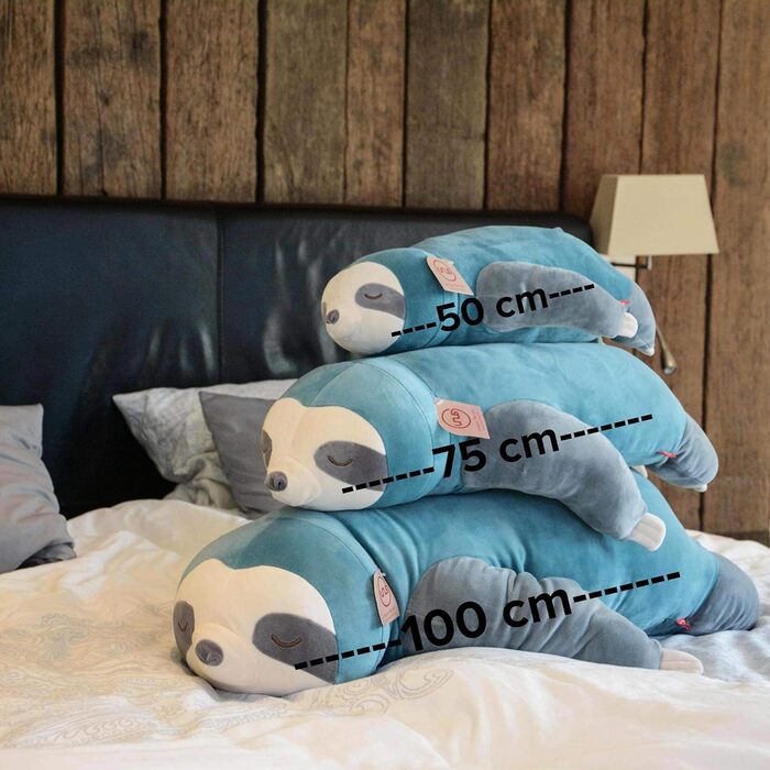 М'яка іграшка UNUS Лінивець 50 см, бірюзовий