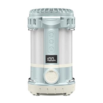 Кемпінговий вентилятор-ліхтар акумуляторний світлодіодний ліхтар цифровий дисплей 3 швидкості практичний кемпінговий ліхтар ідеально підходить для намету на відкритому повітрі, кемпінгу, вентилятор-ліхтар