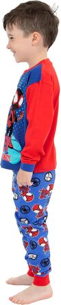 Піжами Marvel Boys Spiderman з довгими рукавами для дітей, 116 синіх
