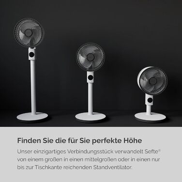 Настільний вентилятор MEACO MeacoFan Sefte - регульований по висоті вентилятор з потужним повітряним потоком - надзвичайно тихе ох