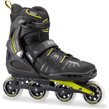 Чоловічі роликові ковзани Rollerblade RB XL для фітнесу для дорослих чорно-лаймові високоефективні роликові ковзани 0