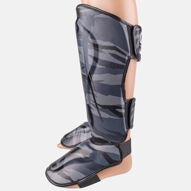 ВИДОВІ ЗБРОЇ Щитки для гомілок Unlimited 2.0, міський камуфляж, для тренувань та змагань, високоякісна синтетична шкіра та ідеальна амортизація, муай-тай, K1, MMA, карате та кікбоксинг XL, 8