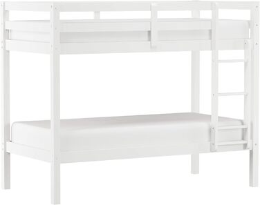 Двоярусне ліжко Hillsdale Caspian для дітей та підлітків, двоспальне, шоколадно-коричневе Casual Twin біле