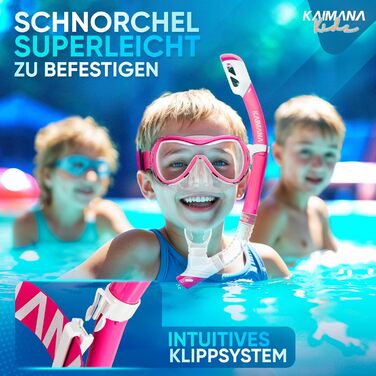 Новий дитячий комплект для підводного плавання KAIMANA SeaExplorer сумка для перенесення, маска для дайвінгу з трубкою, дитяча маска для підводного плавання, альтернатива дитячій масці для підводного плавання, маска для підводного плавання з тканинним/сил