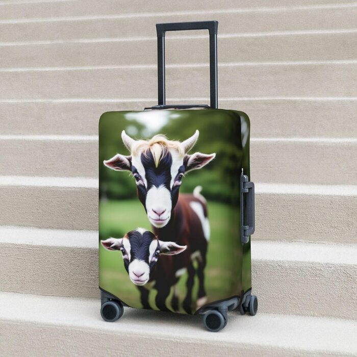 Чохол для валізи Ziegen, міцний захист, підходить для багажу розміром 45.7-81.3 см, малий, Чорний