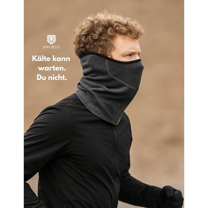 Термошайба Напівбалаклава з повітропроникними порами для зимових видів спорту (маска для бігу унісекс)