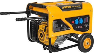 Бензиновий генератор VITO Pro Power 5500 Вт 13PS, 16А, 2х230В, 80кг, бак 25л, Lpa 69дБ, генератор з функцією AVR, датчик масла, ча