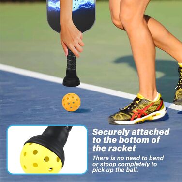 Ракетки для піклболу – набір зі скловолокна та сумка, сині, для чоловіків та жінок