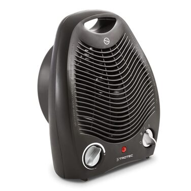 Тепловентилятор TROTEC TFH 20 E 2000 Вт, 2 режими нагріву режим охолодження, безступінчастий термостат, захист від перегріву та перекидання, функція вентилятора, портативний, колір мокко чорний