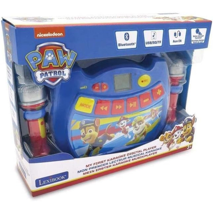 Цифровий плеєр Lexibook Paw Patrol MP300PAZ, караоке з 2 мікрофонами