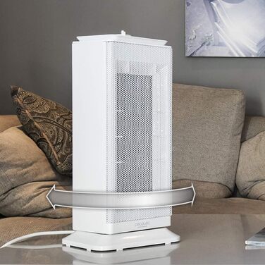 Вертикальний керамічний обігрівач Cecotec ReadyWarm 6200 Ceramic Sky, 2000 Вт, теплий та холодний обдув, осциляція, 3 режими з терморегулятором, для приміщень до 25 м