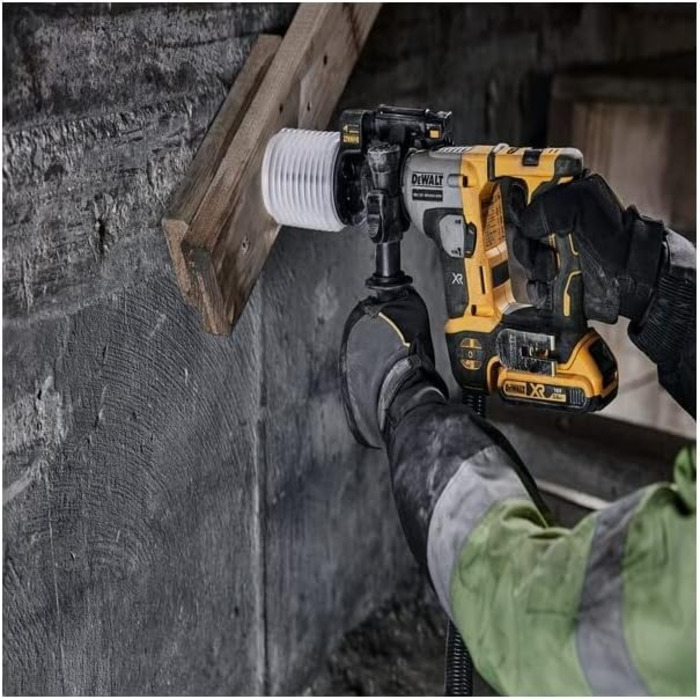 Акумуляторний перфоратор Dewalt 18В SDS-plus DCH172NT (16 мм, безщітковий двигун, електропневматичний ударний механізм, з вбудованим світлодіодним підсвічуванням, вкл. додаткову рукоятку, коробку Tstak, поставляється без акумулятора та зарядного пристрою)