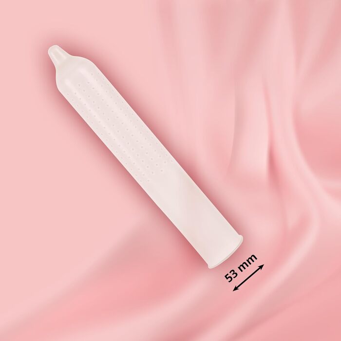 Презервативи Secura Extra Fun, упаковка з 48 шт. - 48 презервативів з шипами для безгормональної контрацепції для чоловіків, з шипами для посилення стимуляції, 48 шт. (1 упаковка)