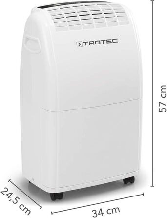 Осушувач повітря TROTEC TTK 75 E електричний  продуктивністю 20 л/добу на площу 45 м / 110 м з автоматичним відключенням