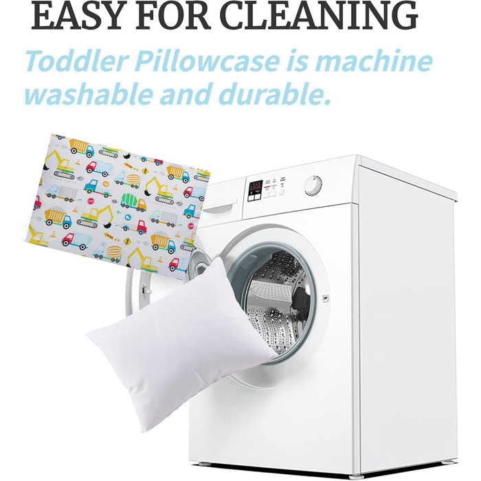 Дитяча подушка та наволочка - 33x45 см М'яка подушка з органічної бавовни для дітей для сну - Подушка для малюків від 2 років, що