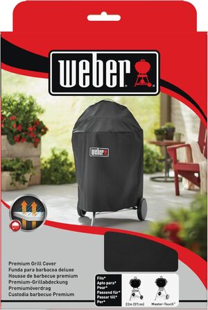 Чохол для барбекю Weber Premium для вугільних барбекю діаметром 57 см, дихаючий, стійкий до ультрафіолету та води, захист від вітр