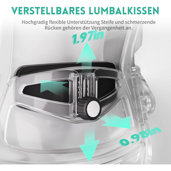 Ергономічне офісне крісло Storeo Imp, велике, сітка / тканина, білий/сірий