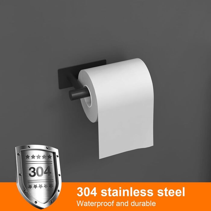 Самоклеючий тримач для туалетного рулону, тримач для туалетного рулону для унітазу без свердління, тримач для туалетного рулону, н