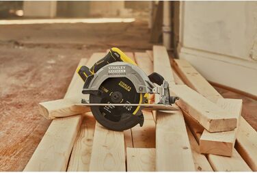 Акумуляторна портативна дискова пила Stanley FatMax V20 SFMCS550M2K (18 В, 4,0 Ач, безщіткова, безінструментальне регулювання глиб