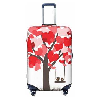 Чохол для валізи Дерево Любові, еластичний захист від подряпин, розмір XL, чорний (95 см)
