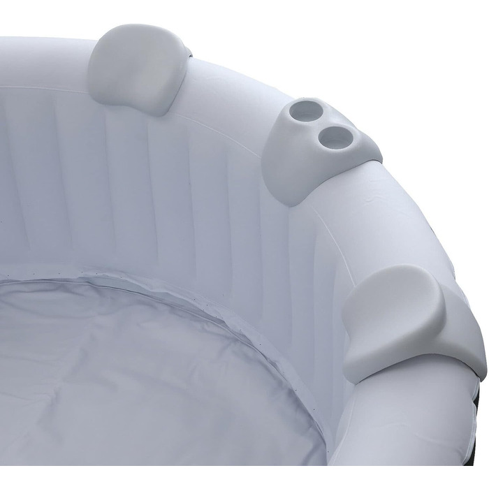 Набір Arebos Comfort Set з 2 подушок для шиї тримач для напоїв для гідромасажної ванни Білий 100 водонепроникний Ергономічна форма Поліуретанова піна