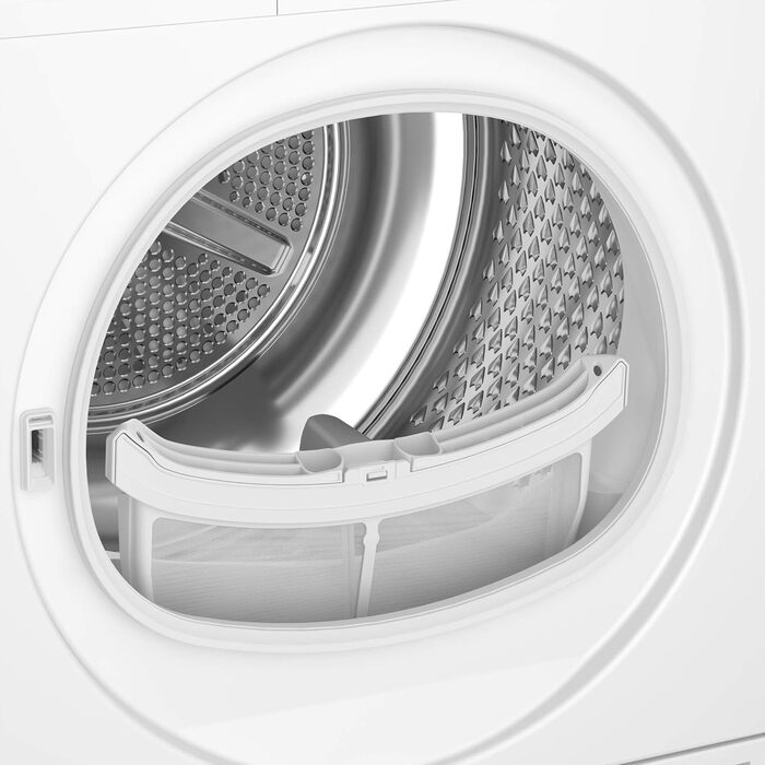 Конденсаторний осушувач Beko DC 7130 N b100 на 7 кг, з електронним вимірювання вологості, автоматичним захист від зминання, ніжним барабаном AquaWave, 15 програм