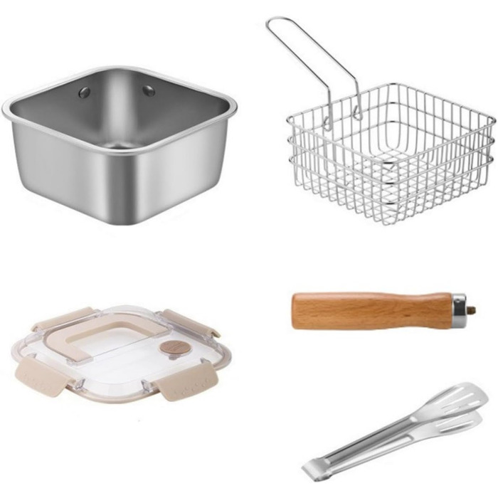 Легкі кемпінгові горщики з нержавіючої сталі, швидке нагрівання, рівномірне приготування їжі, компактний туристичний рюкзак, затискач для кухонного обладнання