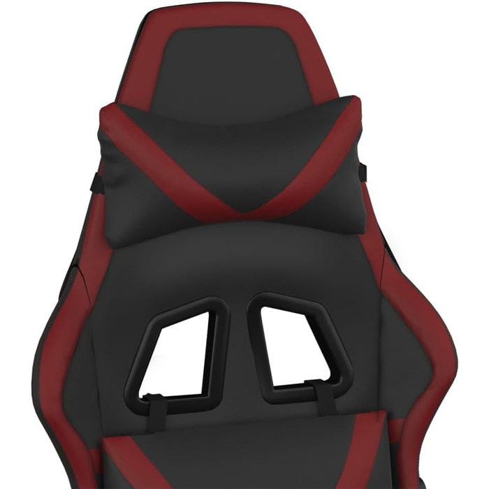 Ігрове крісло, чорно-бордова штучна шкіра, офісне крісло, ігрове крісло, обертове крісло, письмове крісло - 3143672