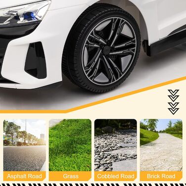 Дитячий електромобіль LEADZM з музикою, клаксоном і фарами, дитячий електромобіль на 12 В з пультом дистанційного керування 2.4G,