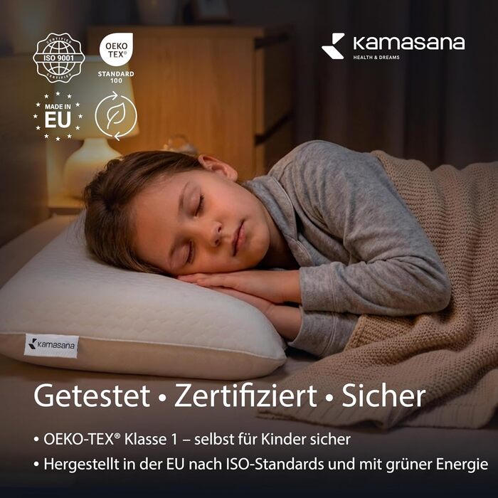 Ортопедична подушка 40 x 80 см, висота 13 см білий охолоджувальний чохол піна з ефектом пам&39яті гіпоалергенна, ергономічна, дихаюча, з вентиляцією та підтримкою шиї