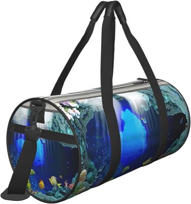 Дорожня сумка-мішок, морська тематика, риби, спортивна сумка для чоловіків та жінок