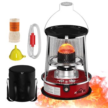 Портативний нафтовий обігрівач HOMELUX для використання в приміщенні, 4,5 л та 8900 BTU/год (DMY-229)