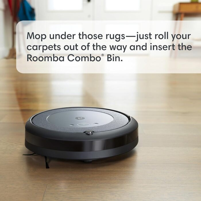 Робот-пилосос iRobot Roomba Combo i5 (i5572) з автоматичною всмоктувальною станцією, з підтримкою WLAN, інтелектуальною навігацією
